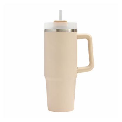 Bild von Vakuum-Trinkbecher "Drink Deluxe", beige
