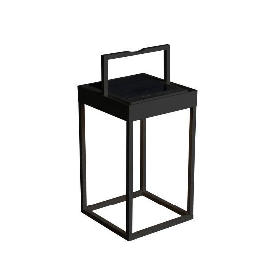 Bild von LED USB / Solar Laterne "Portofino", schwarz