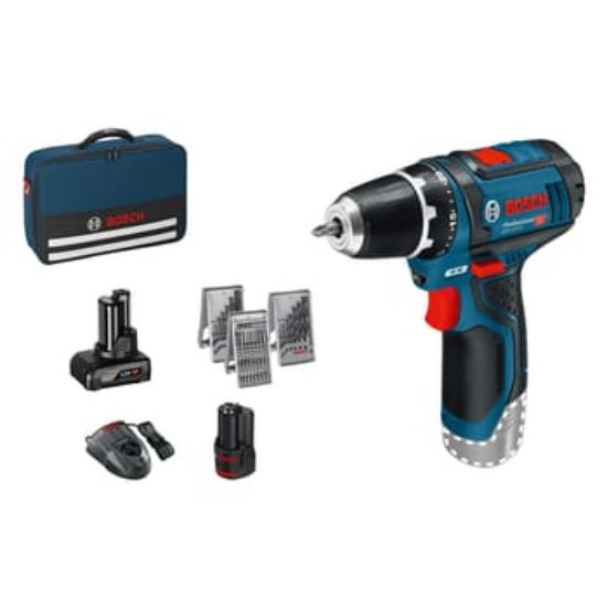 Bild von Akku-Bohrschrauber GSR 12V-15 Professional + 39-tlg. Zubehör-Set