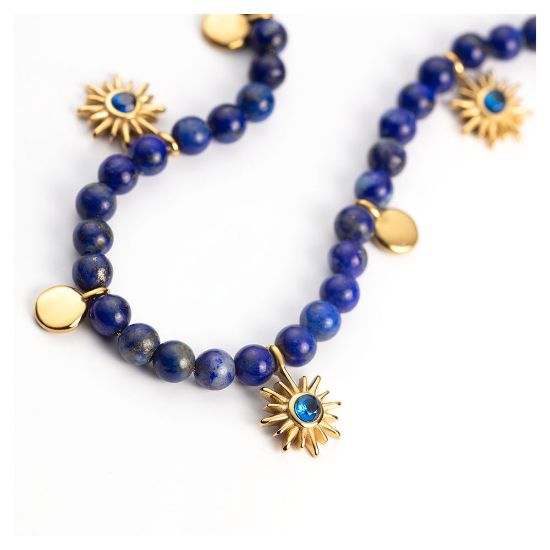 Bild von Armband "Aurora Azure", blau-gold
