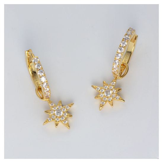 Bild von Ohrringe "Windrose", gold