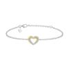 Bild von Armband "Double Happiness", Silber/vergoldet