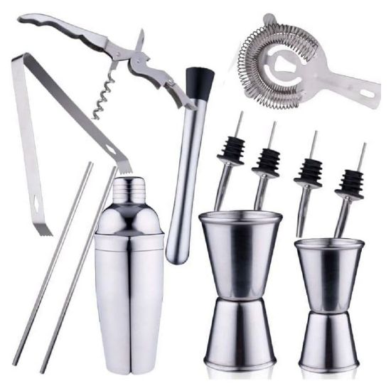 Bild von Cocktail-Set Edelstahl, 14-tlg.