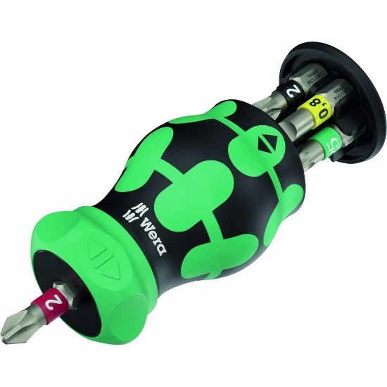 Bild von Schraubendreher mit Ratschenfunktion, Kraftform Kompakt Stubby Magazin, 6-teilig